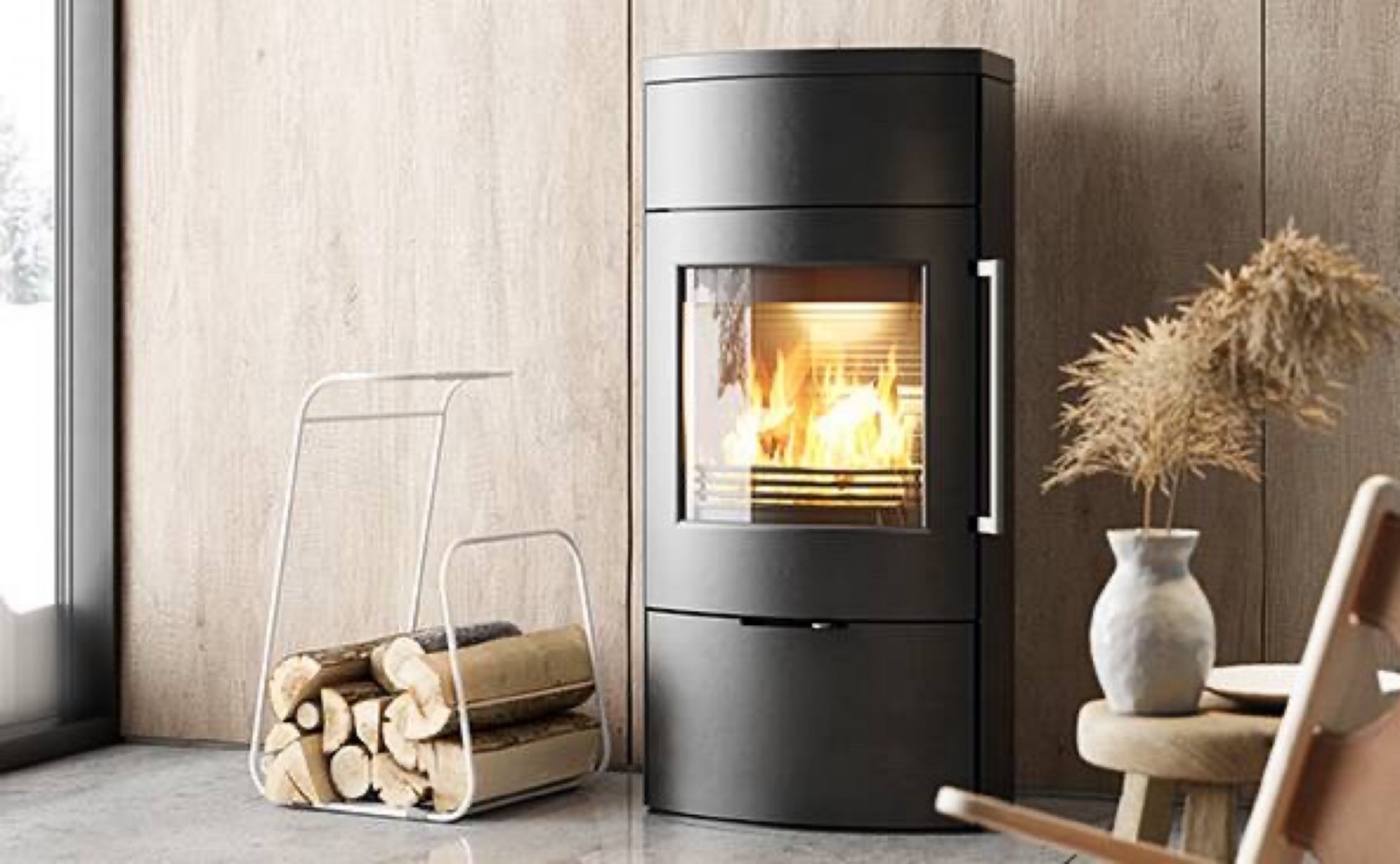 Acheter un poêle à bois moderne de marque Termatech : excellent rapport qualité-prix avec service de pose L'arbresle près de Lyon