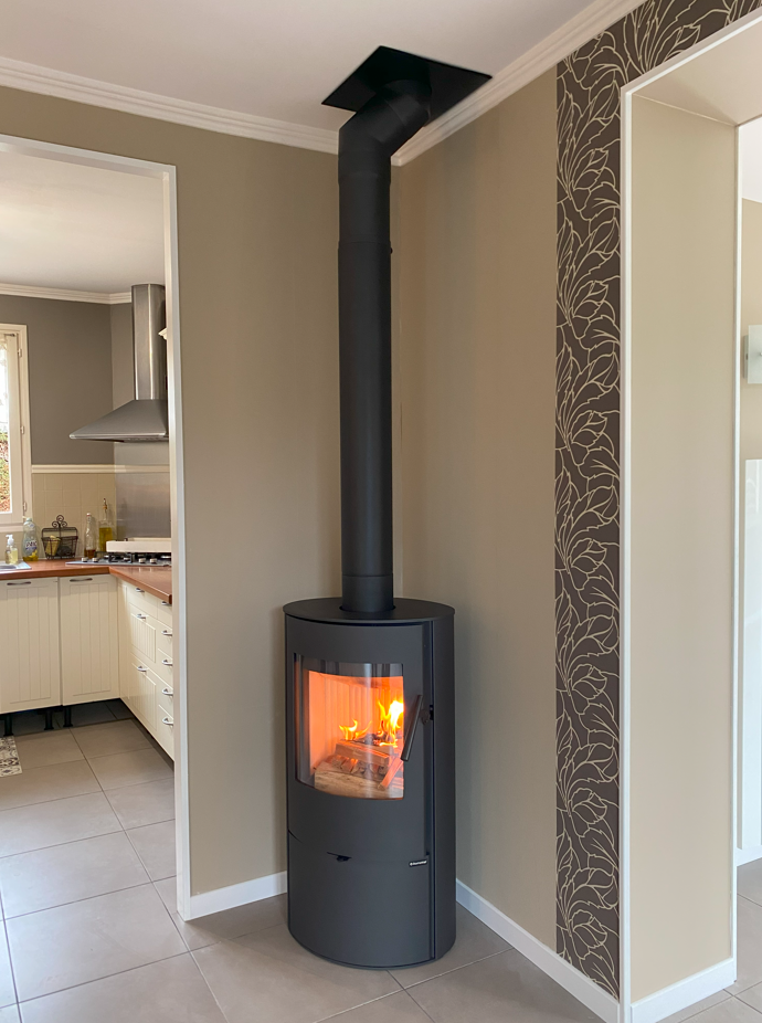 Vente d'un poêle à bois Romotop à Grézieu la Varenne
