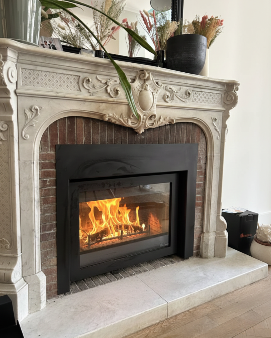 Pose d'un insert à bois Dik Geurts à Dardilly