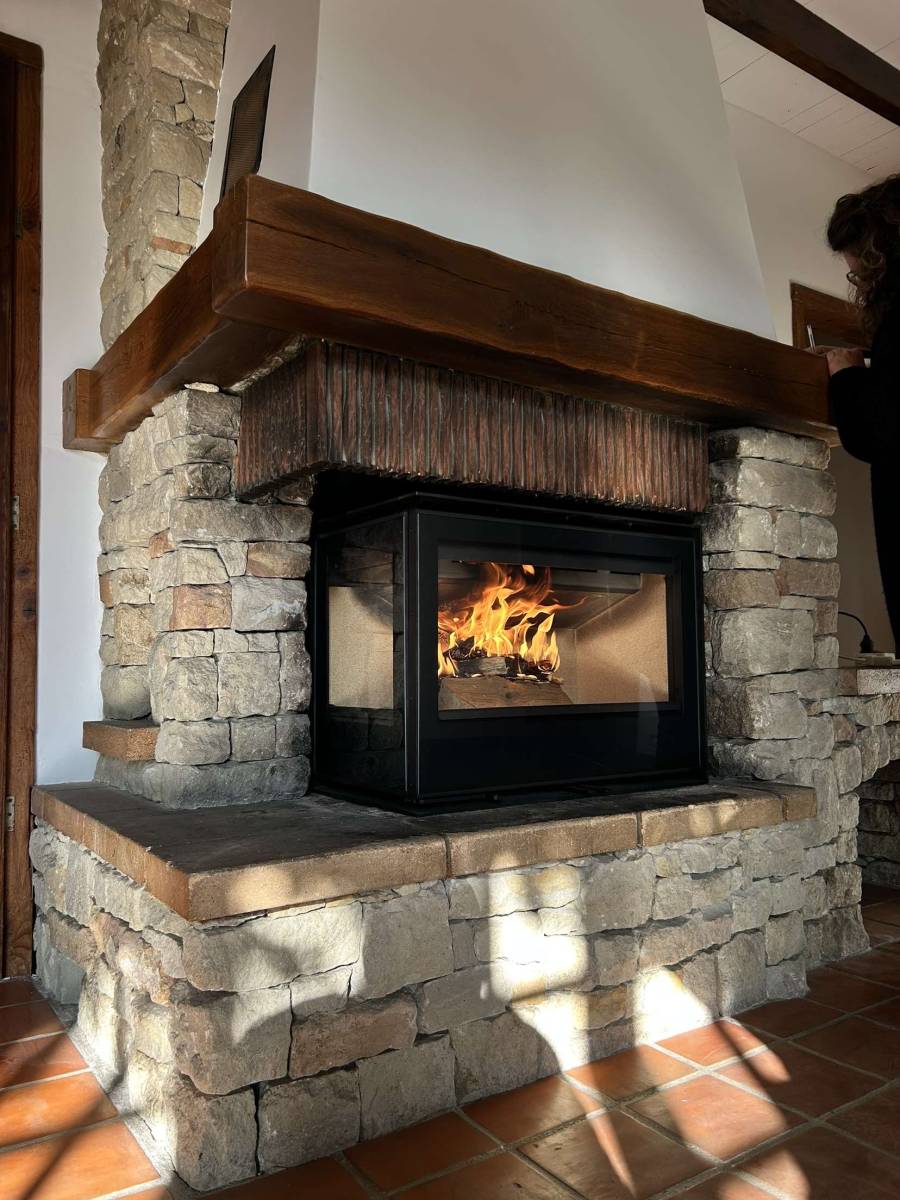 Pose d'un insert à bois Rocal à Dardilly