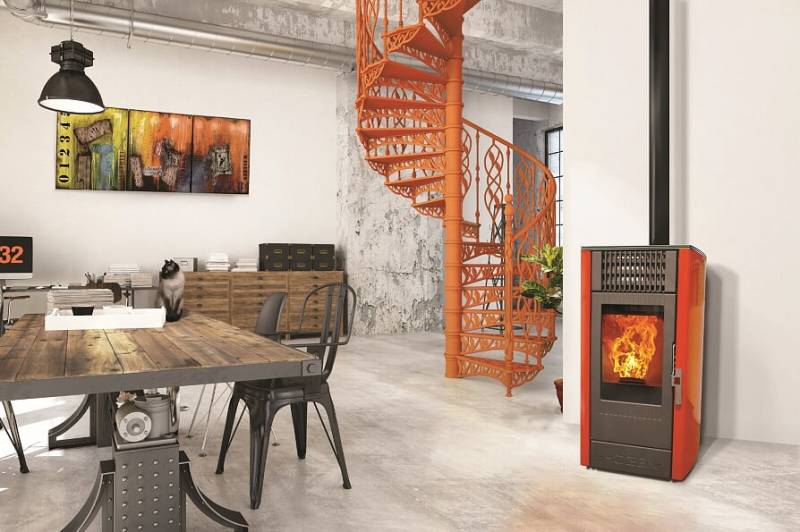 H7 Hoben en inox et avec habillage couleur corail